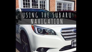 How To Set A Destination With Subaru Navigation [upl. by Malachi35]