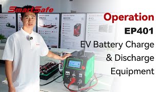 EP401 EV Battery Charge amp Discharge Equipment Operation [upl. by Assirialc]