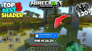 Top 5 Best Shaders For Minecraft Pe 120 Render Dragon  Shaders For Mcpe Minecraft PeBe [upl. by Ermeena]