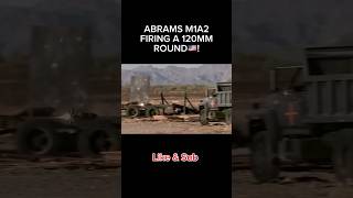 ABRAMS M1A2 FIRING A M1147 ADVANCED MULTIPURPOSE ROUND 120MM slow motion viralvideo shorts merca [upl. by Trini]