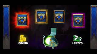 Piggy Bank Opening Level 9 2nd Time 50K Gems  Castle Crush [upl. by Henleigh]