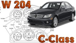 CClass W204  Fault locations  Electrical system equipment and instruments [upl. by Burtis]