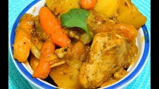 Pollo Guisado y Arroz Blanco Puertoriqueño Chicken stew with white rice [upl. by Vatsug]