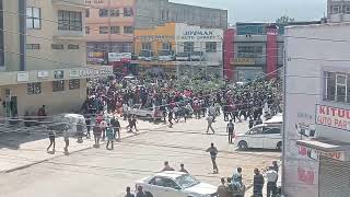 The mother of all Demos in Nakuru Biashara street [upl. by Sidran]