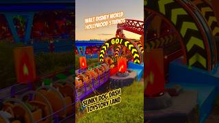 Toy Story Land TWO LAUNCHES Slinky Dog Dash amp Dodge POWER BOOSTER Coaster waltdisneyworld [upl. by Innoj]