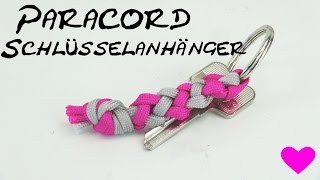 Paracord Schlüsselanhänger Anleitung DIY Paracord Survival Keychains Tutorial  deutsch [upl. by Breena]