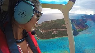 Helicopter Tour Over the Virgin Islands with Antilles Helicopters [upl. by Peder]