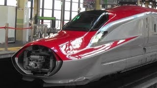 東北新幹線 E6系スーパーこまち・E5系はやぶさ連結シーン2本撮りα Connection of Shinkansen [upl. by Rodama]