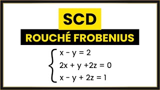 Teorema ROUCHÉ FROBENIUS  Sistema Compatible Determinado SCD [upl. by Naujled]