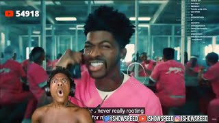 Lil Nas X INDUSTRY BABY Speeds reaction [upl. by Tyrrell703]