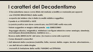 Il Decadentismo [upl. by Eelyme]