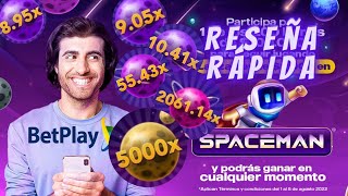 SPACEMAN  Juego de Betplay  Reseña Rápida [upl. by Seuqram]