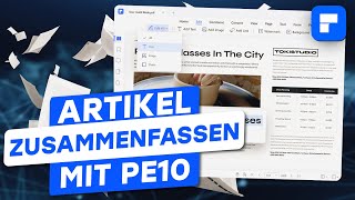 Lernen mit PE10 Artikel zusammenfassen und organisierte Notizen erstellen  PDFelement [upl. by Inalem]