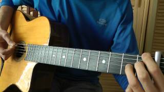 Cours de guitare  Sanseverino  Maigrir 33 Riff intro  pont [upl. by Ronoh]