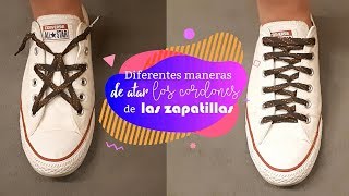 4 FORMAS ORIGINALES de ATAR los CORDONES de las zapatillas ¡lazada en ESTRELLA [upl. by Mosi]