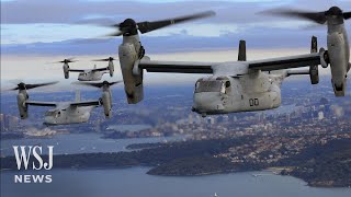 US Military Aircraft Crashes in Australia Killing Three Marines  WSJ News [upl. by Ajiam]