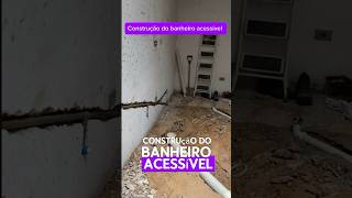 Construção do banheiro acessível com hidromassagem♿️ parte1 construção [upl. by Aliuqahs]