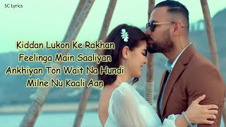 Feelinga Lyrics Garry Sandhu  Adhi Tape  Punjabi Romantic Songs [upl. by Sutton334]