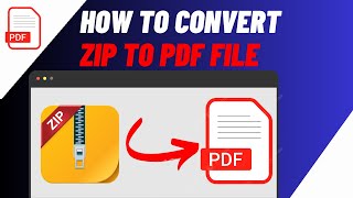 How To Convert Zip File To PDF Zip To PDF Converter [upl. by Auburn]