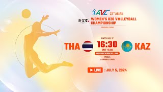 LIVE  THAILAND VS KAZAKHSTAN  22nd Asian Womens U20 Volleyball Championship [upl. by Akeimat]