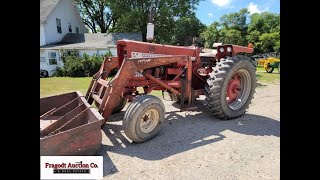 IH 656 with Farmhand F225 Loader – 16938 Rears 7’ Bucket Shows 8070 Hours Gas SN 418275 [upl. by Snider]