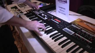 Hammond SK1 UltraPortable B3 Organ  Full Compass November 2012  Tech Expo Highlights [upl. by Lucchesi]