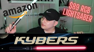 LIGHTEST LIGHTSABER FOR SPINNING  KYBERS Basic Series RGB Lightsaber Unboxing and Review [upl. by Ley]