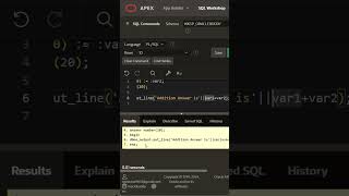 PLSQL Tutorial for Beginners  PLSQL programs in Oracle Apex [upl. by Asserac738]