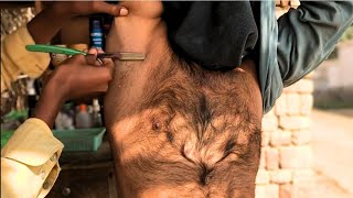 ASMR Fast Barber  Armpit amp Underarm Shaving  Shave ASMR [upl. by Moor954]