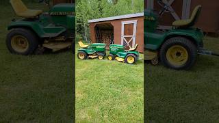 John Deere 314 and 216 Tractors [upl. by Sumedocin]