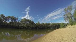 Pebbly amp Mulberry Beach Tocumwal Regional Park Murray River VIC [upl. by Denison]