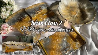 Full Tutorial of RESIN ARTWORK  Resin Art Course Class2  Complete Information in One Video [upl. by Aket]