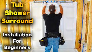 How To Install Tub And Shower Surround  Delta Everedge [upl. by Ynehteb541]