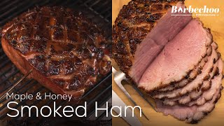 Honey amp Maple Glazed Smoked Ham  Kamado Joe  Barbechoo [upl. by Niwdla510]