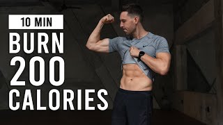 BURN 200 CALORIES With This 10 Min Full Body Cardio HIIT Workout No Equipment [upl. by Alodi]