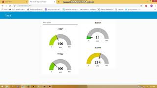 Build Dashboard with node red to readwire from Modbus TCP server [upl. by Phene]