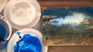 Acrylic Painting Techniques on Gold Leaf preview [upl. by Nivrehs]