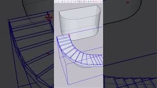 Modeling a Curved Stair in sketchup  sketchupplugins [upl. by Efthim]