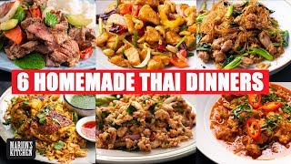 6 Thai Dinners You Can Make At Home  Quarantine Cooking  StayHome WithMe  Marions Kitchen [upl. by Latvina165]