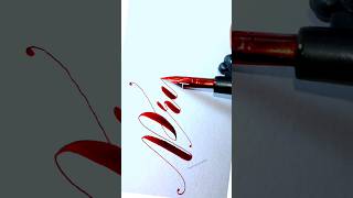 How to write calligraphy ✒️ Creative writing 🎨 modern calligraphy writing ✍️yt shorts ytshorts [upl. by Bogosian626]