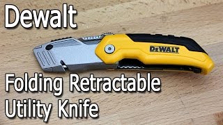 Dewalt Retractable Folding Utility Knife Review [upl. by Sletten351]