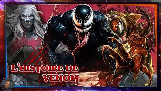 Venom  L’histoire COMPLÈTE Sombre et Fascinante de lAntiHéros Marvel [upl. by Ecirted]