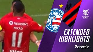 Bahia vs Athletico Paranaense 11 I Game Highlights I Brasileirão 2024 [upl. by Moe]