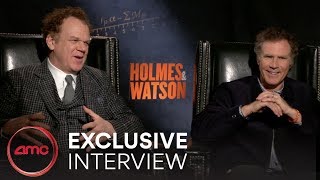 HOLMES amp WATSON Interviews John C Reilly amp Will Ferrell  AMC Theatres 2018 [upl. by Eirehs464]