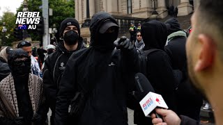 Antifa thugs KICKED OUT of antisemitism rally [upl. by Crispa320]