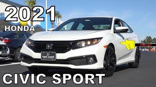 👉 2021 Honda Civic Sport  Ultimate InDepth Look in 4K [upl. by Hedva]