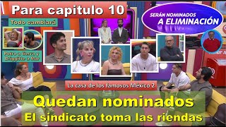 Quedan nominados Shanik Arath Sian Todo cambiara Para capitulo 10 La casa de los famosos México 2 [upl. by Basham]