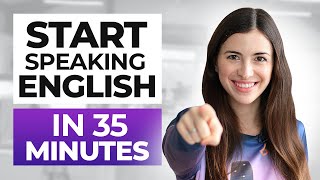 ALL the ENGLISH BASICS you need  Learn English IN 35 MINUTES [upl. by Notsecnirp]