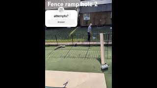 Golf⛳putting trick fence ramp hole 2 short [upl. by Cloris120]