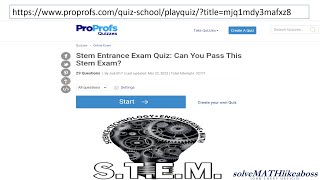 STEM ENTRANCE EXAM REVIEWER  GRADE 9 AND 10 MATH [upl. by Keelby]